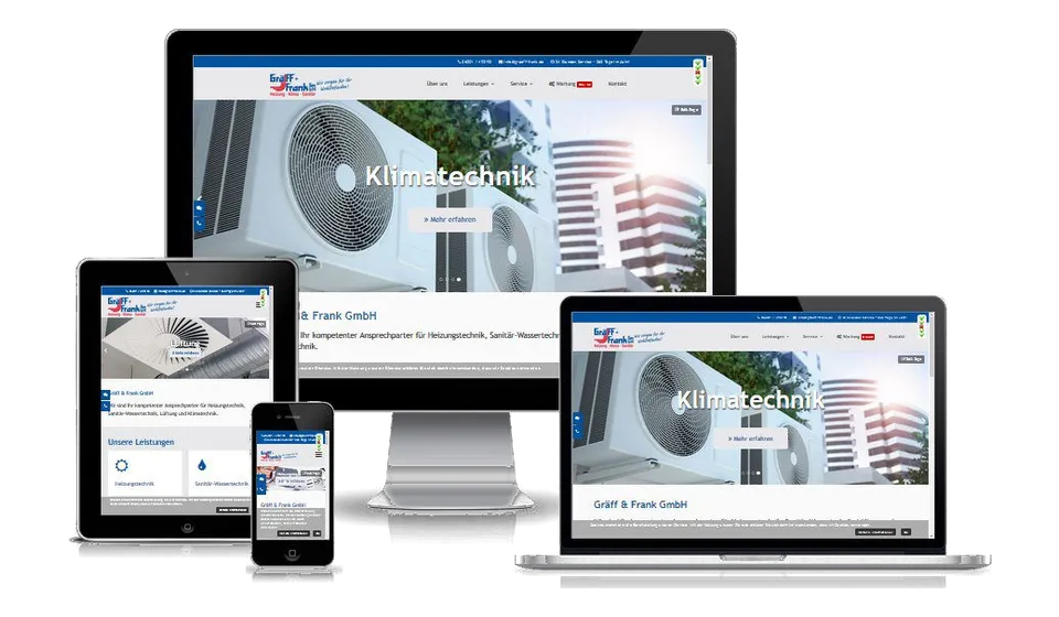 Website von Gräff & Frank auf mehreren Geräten