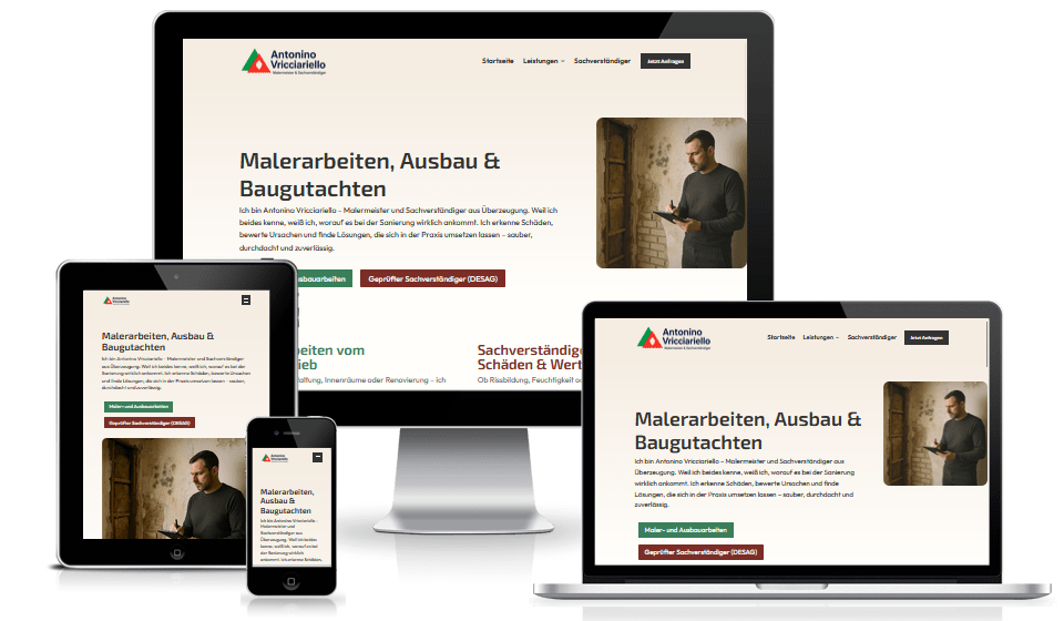 Malerarbeiten, Ausbau & Baugutachten